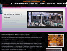 Tablet Screenshot of minervasflowersandcraft.com